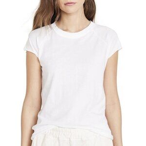 Nili Lotan White Short Sleeve Baseball Tee Shirt Women’s Size Small Top